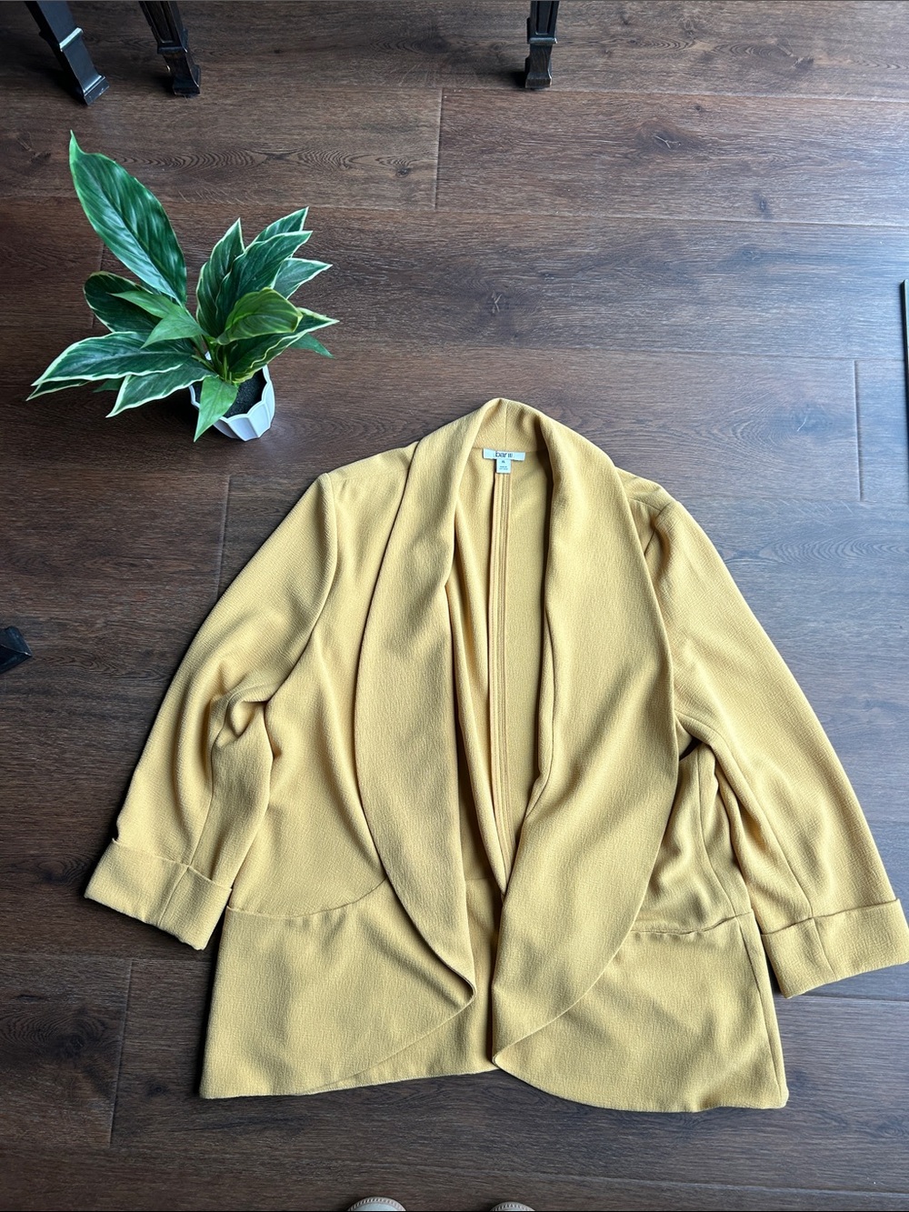 Bar III Yellow Open Blazer Jacket | Blazer Jacket | Open Blazer Jacket | Yellow